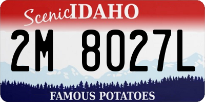 ID license plate 2M8027L