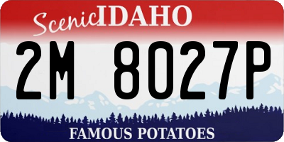 ID license plate 2M8027P