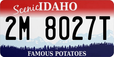 ID license plate 2M8027T