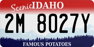 ID license plate 2M8027Y