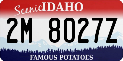 ID license plate 2M8027Z