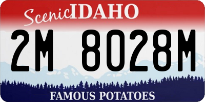 ID license plate 2M8028M
