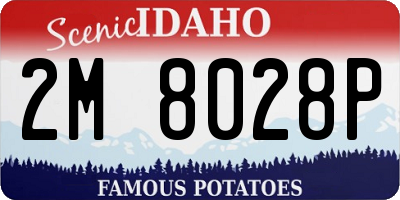 ID license plate 2M8028P