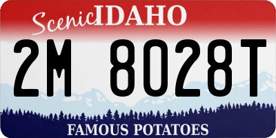 ID license plate 2M8028T
