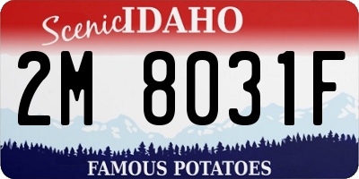 ID license plate 2M8031F
