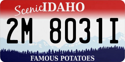 ID license plate 2M8031I