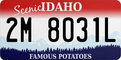 ID license plate 2M8031L