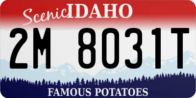 ID license plate 2M8031T