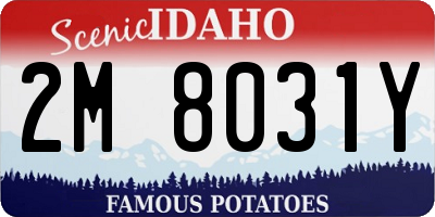ID license plate 2M8031Y