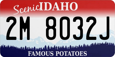 ID license plate 2M8032J