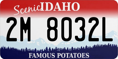 ID license plate 2M8032L