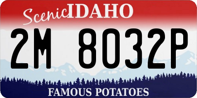 ID license plate 2M8032P