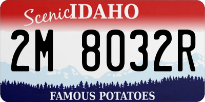 ID license plate 2M8032R