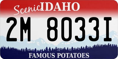 ID license plate 2M8033I