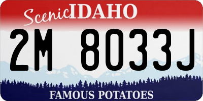 ID license plate 2M8033J