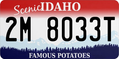 ID license plate 2M8033T