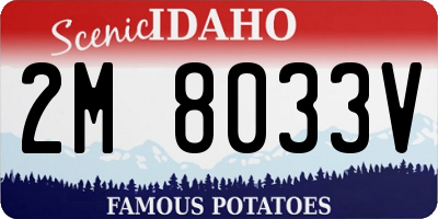 ID license plate 2M8033V