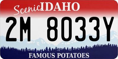 ID license plate 2M8033Y