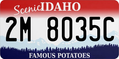 ID license plate 2M8035C