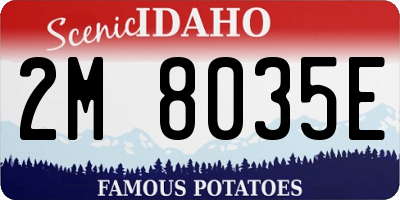 ID license plate 2M8035E