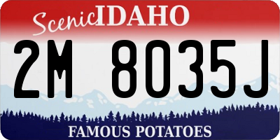 ID license plate 2M8035J