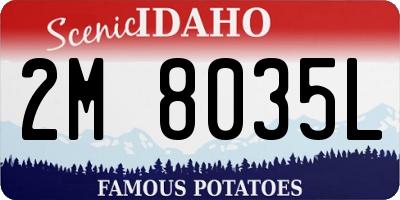 ID license plate 2M8035L