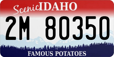 ID license plate 2M8035O