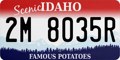 ID license plate 2M8035R