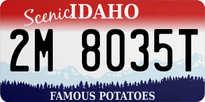 ID license plate 2M8035T