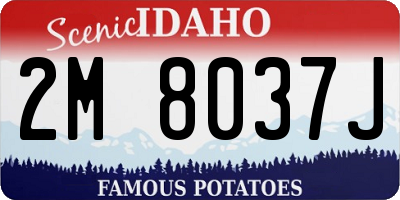 ID license plate 2M8037J