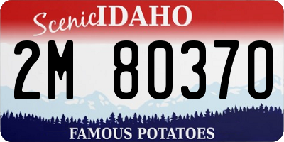 ID license plate 2M8037O