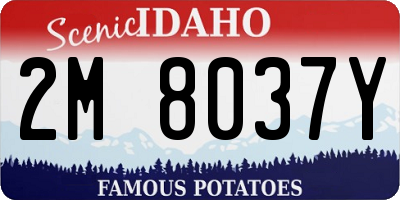 ID license plate 2M8037Y