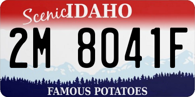 ID license plate 2M8041F