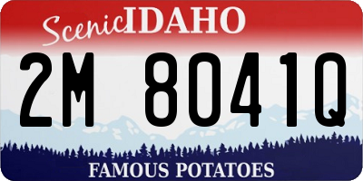 ID license plate 2M8041Q