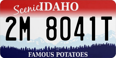 ID license plate 2M8041T