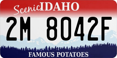 ID license plate 2M8042F