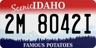 ID license plate 2M8042I