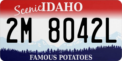 ID license plate 2M8042L