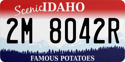 ID license plate 2M8042R