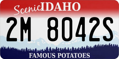 ID license plate 2M8042S