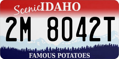 ID license plate 2M8042T