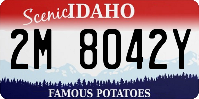 ID license plate 2M8042Y