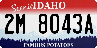 ID license plate 2M8043A