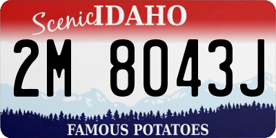 ID license plate 2M8043J