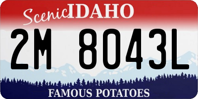 ID license plate 2M8043L
