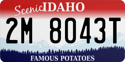 ID license plate 2M8043T