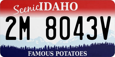 ID license plate 2M8043V