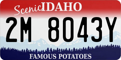ID license plate 2M8043Y