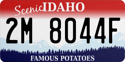 ID license plate 2M8044F