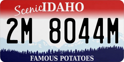 ID license plate 2M8044M